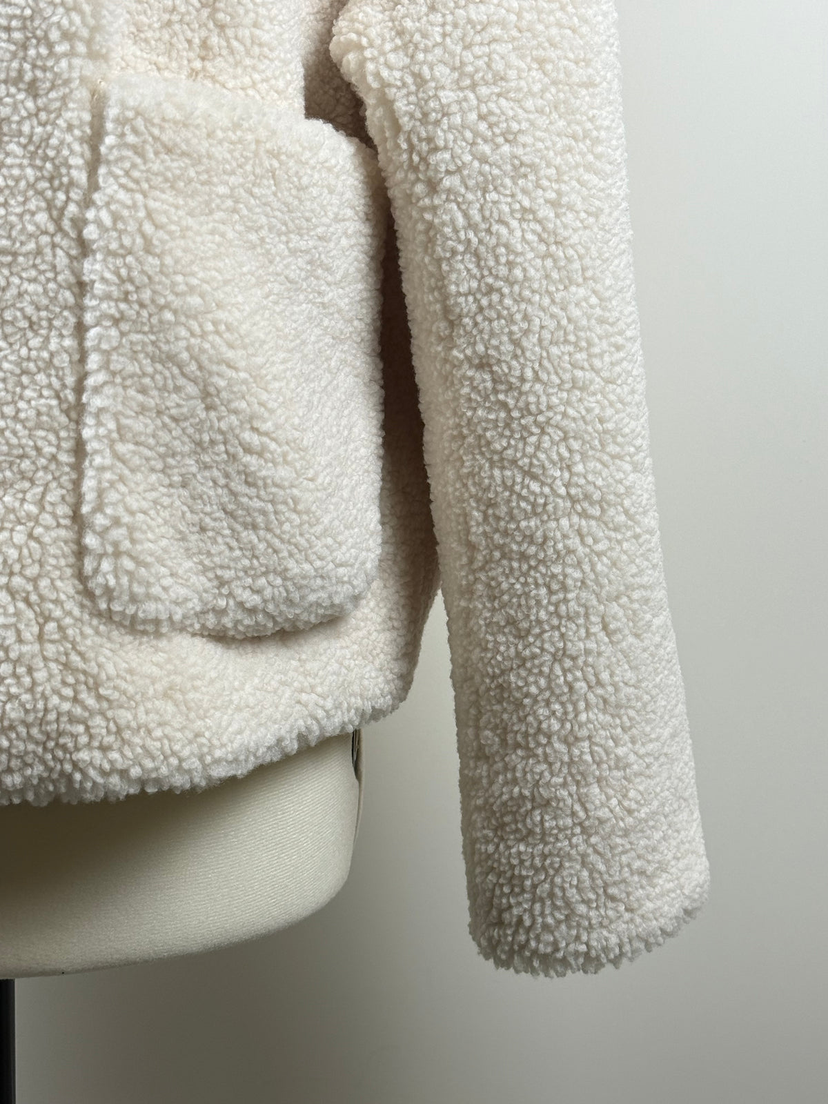 Betta Corradi Teddy-Jacke – Weiss – Gr. M