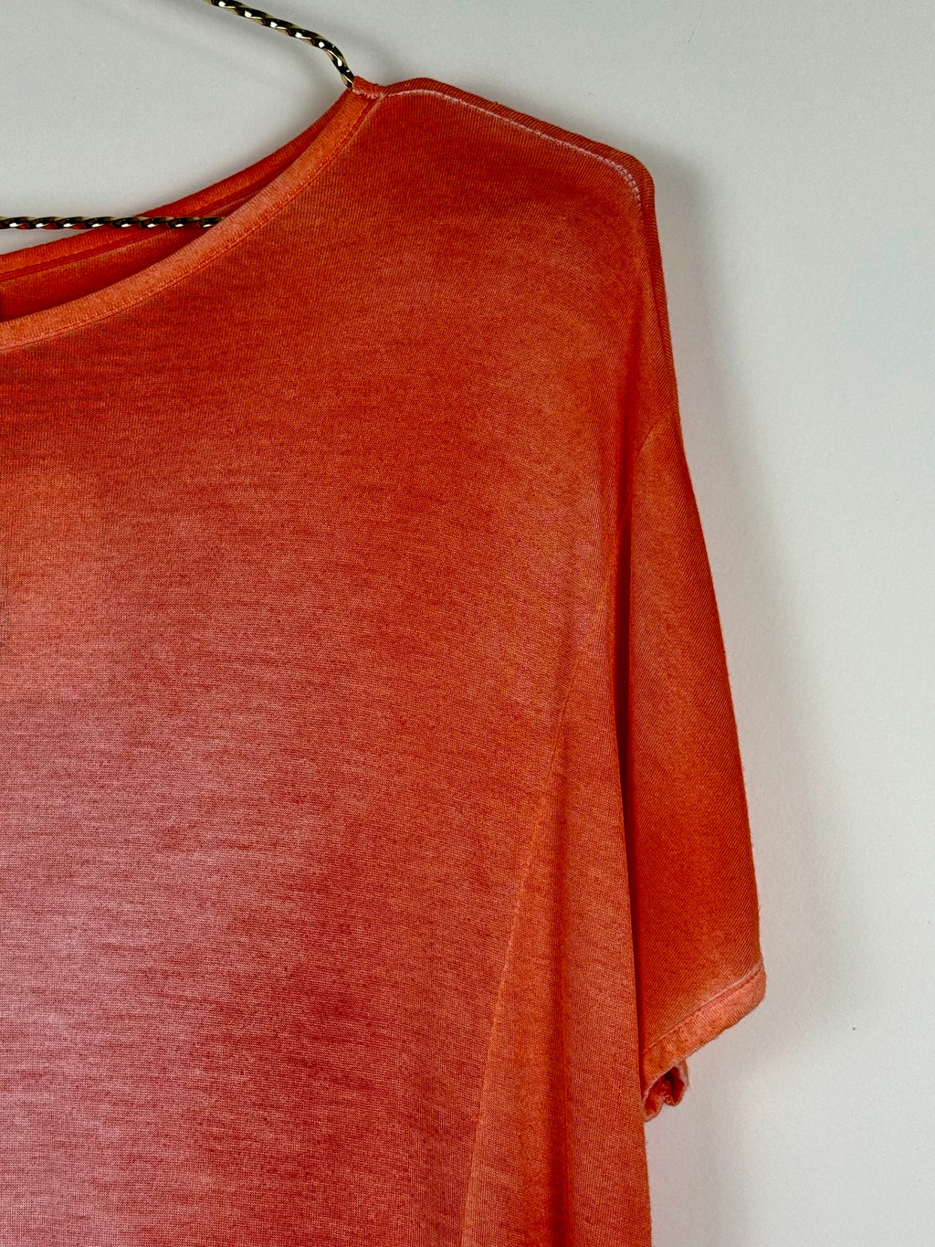 Avant Toi Oversized T-Shirt Green & Orange Sz. M