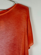 Avant Toi Oversized T-Shirt Green & Orange Sz. M