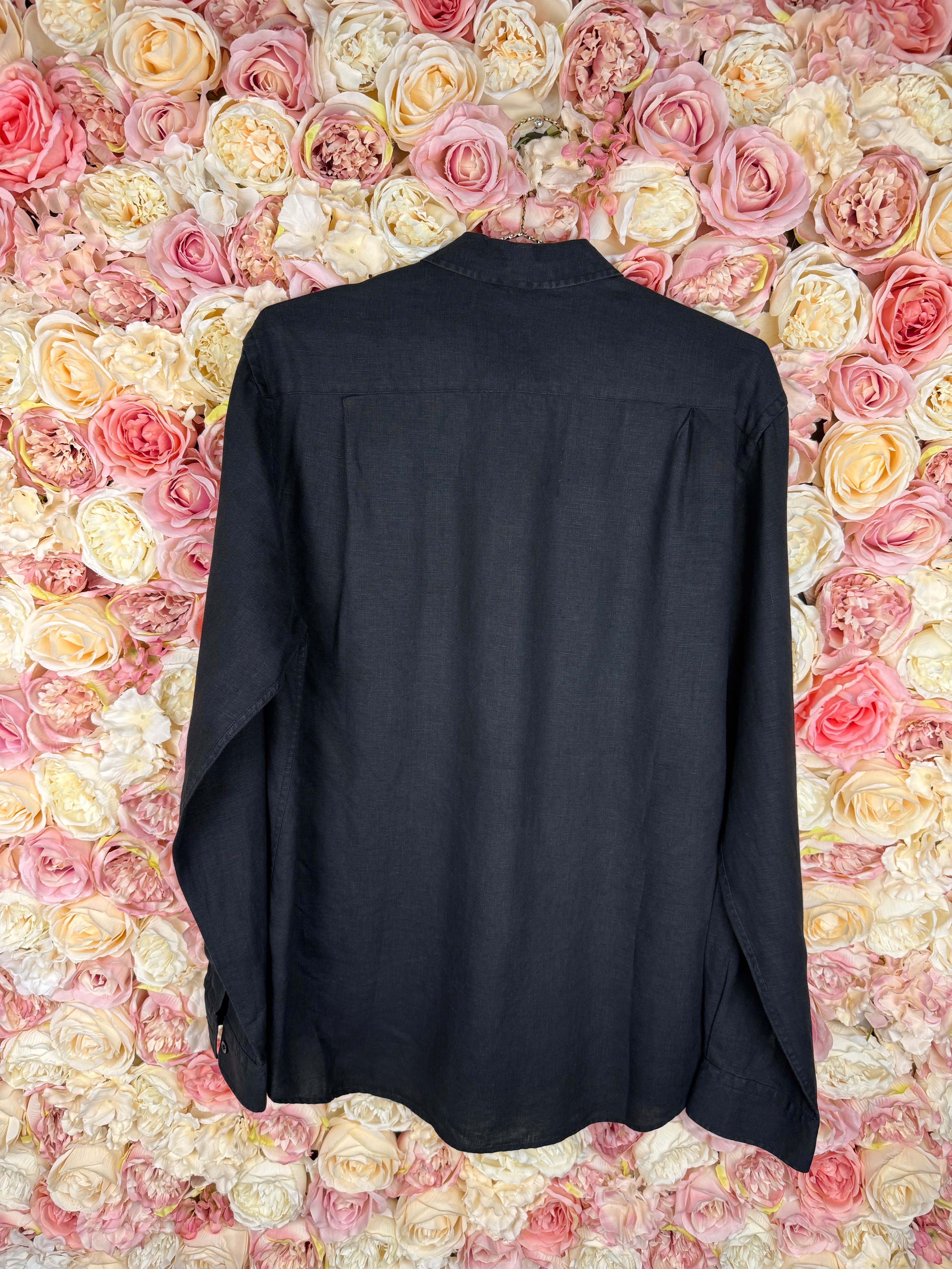 Vilebrequin Linen Blouse Black Sz. L