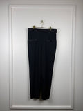 Chanel 2022 Black Pants with Satin Detail Size 44 DE