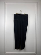 Chanel 2022 Black Pants with Satin Detail Size 44 DE