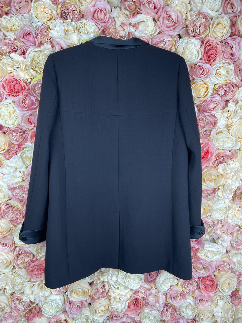 Chanel Tuxedo Blazer 2018 Black Sz. 42 DE