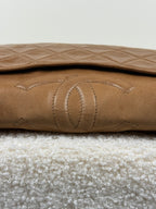 Chanel Vintage Schultertasche – Camel/Gold – 1989–1991