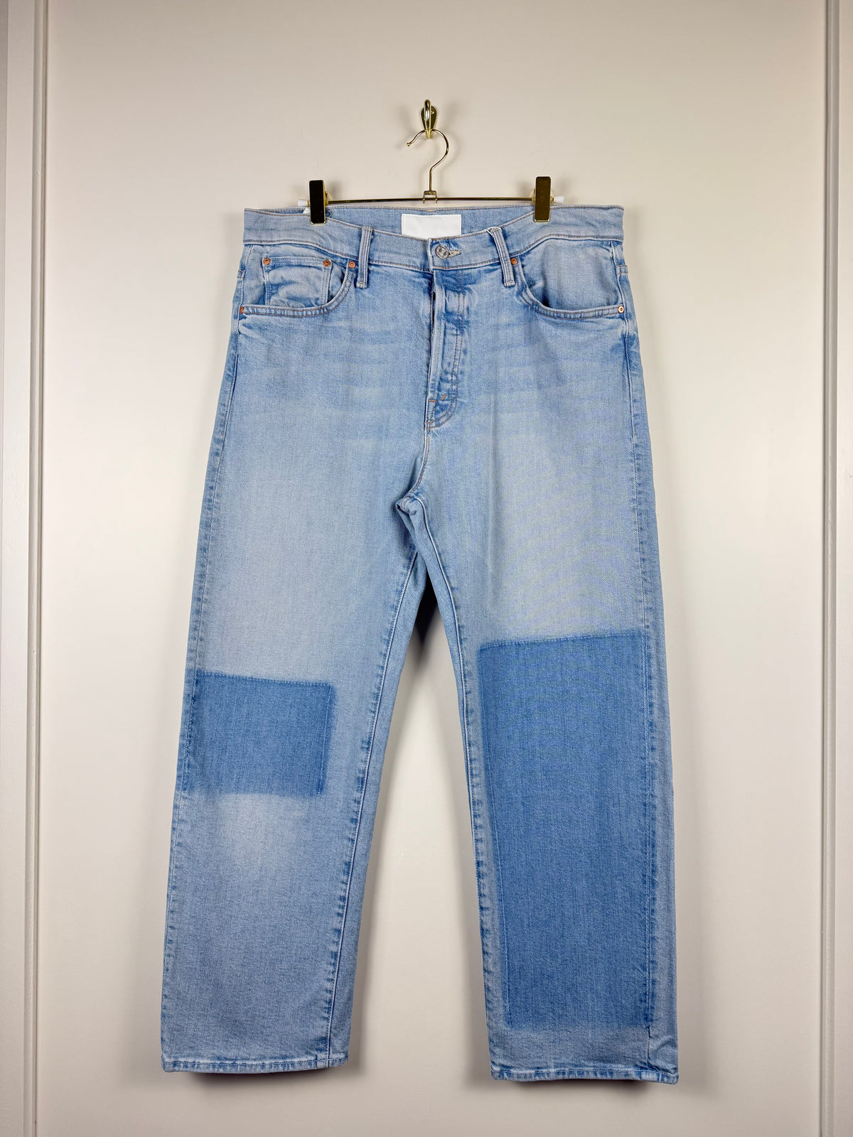 Mother Jeans "The Ditcher Crop" Light Blue Sz. 29