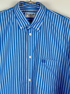 Balenciaga Oversized Cotton Shirt Light Blue Multi Sz. 36 DE (38 FR)