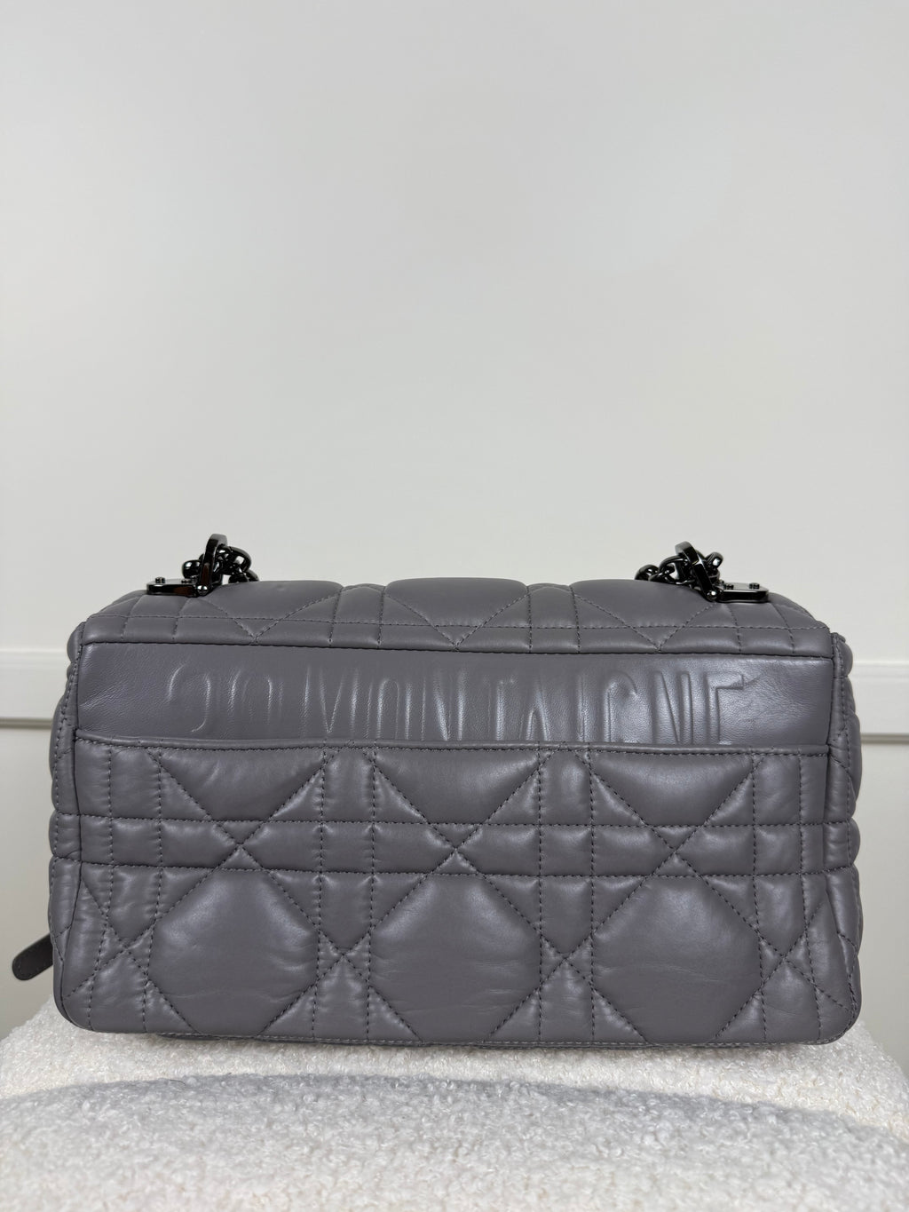 Dior Caro Tasche Medium – Grau