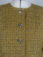 Chanel 2023 Tweed Jacket Gold Yellow Sz. 34 DE (36 FR)