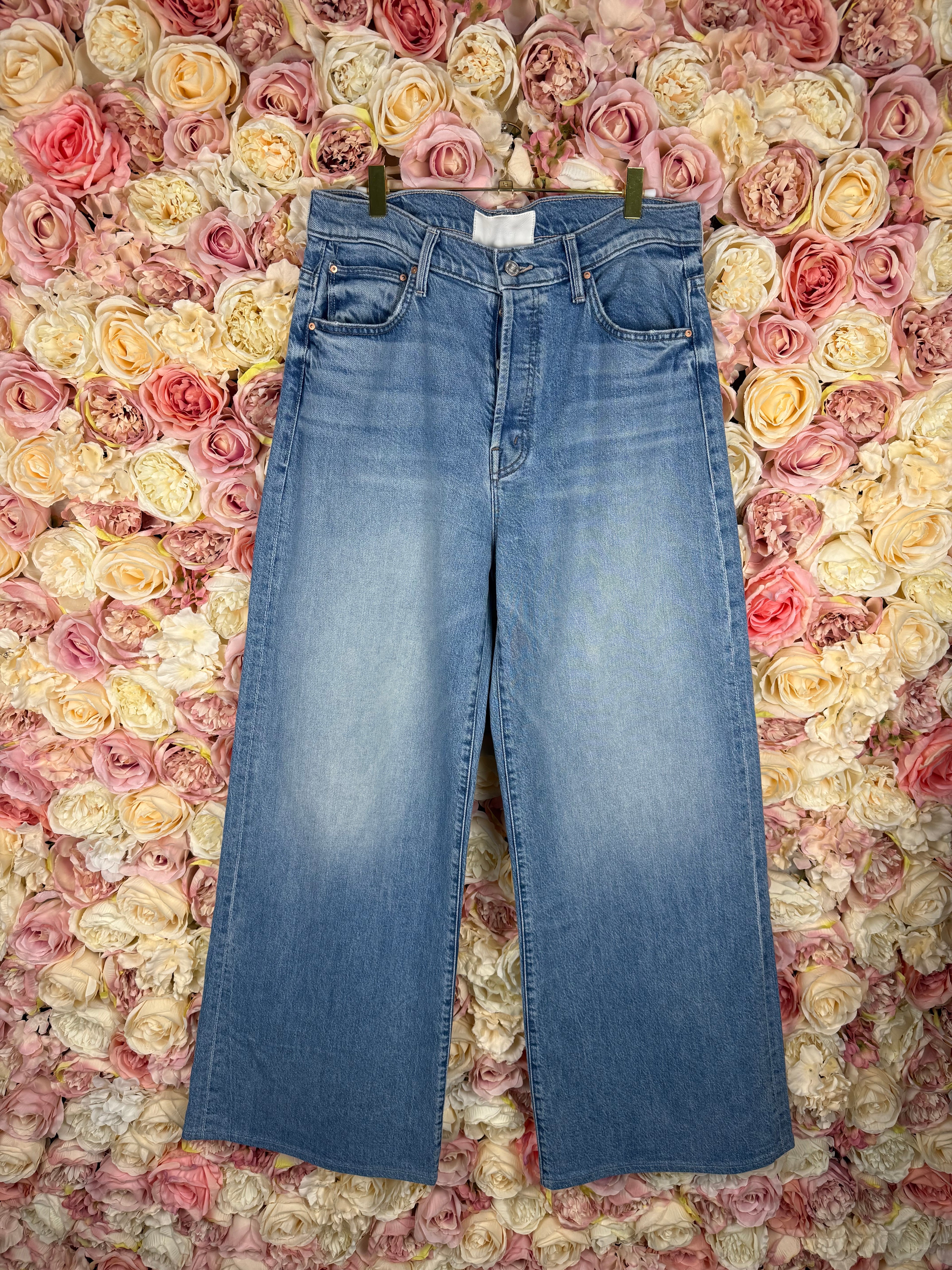 Mother Jeans "The Ditcher Royal Sneak" Light Blue Sz. 29