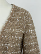 Bruno Manetti Jäcklein mit Bindegürtel – Beige – Gr. 34 DE (38 IT)