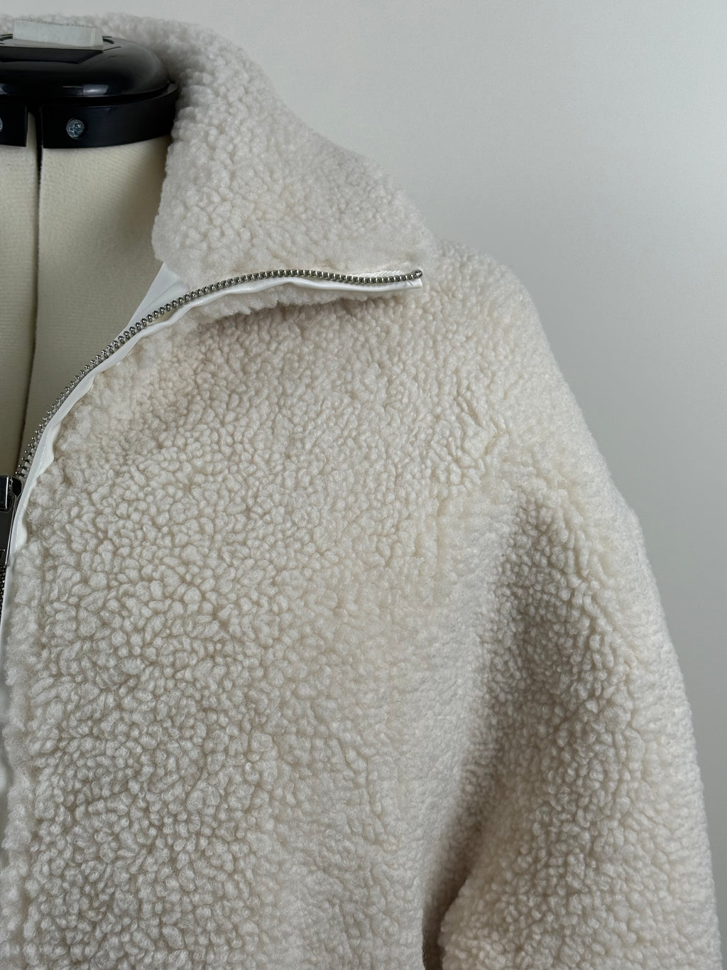 Betta Corradi Teddy-Jacke – Weiss – Gr. M