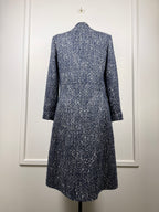 Etro Tweed Coat – Blue – Size 40 DE (44 IT)