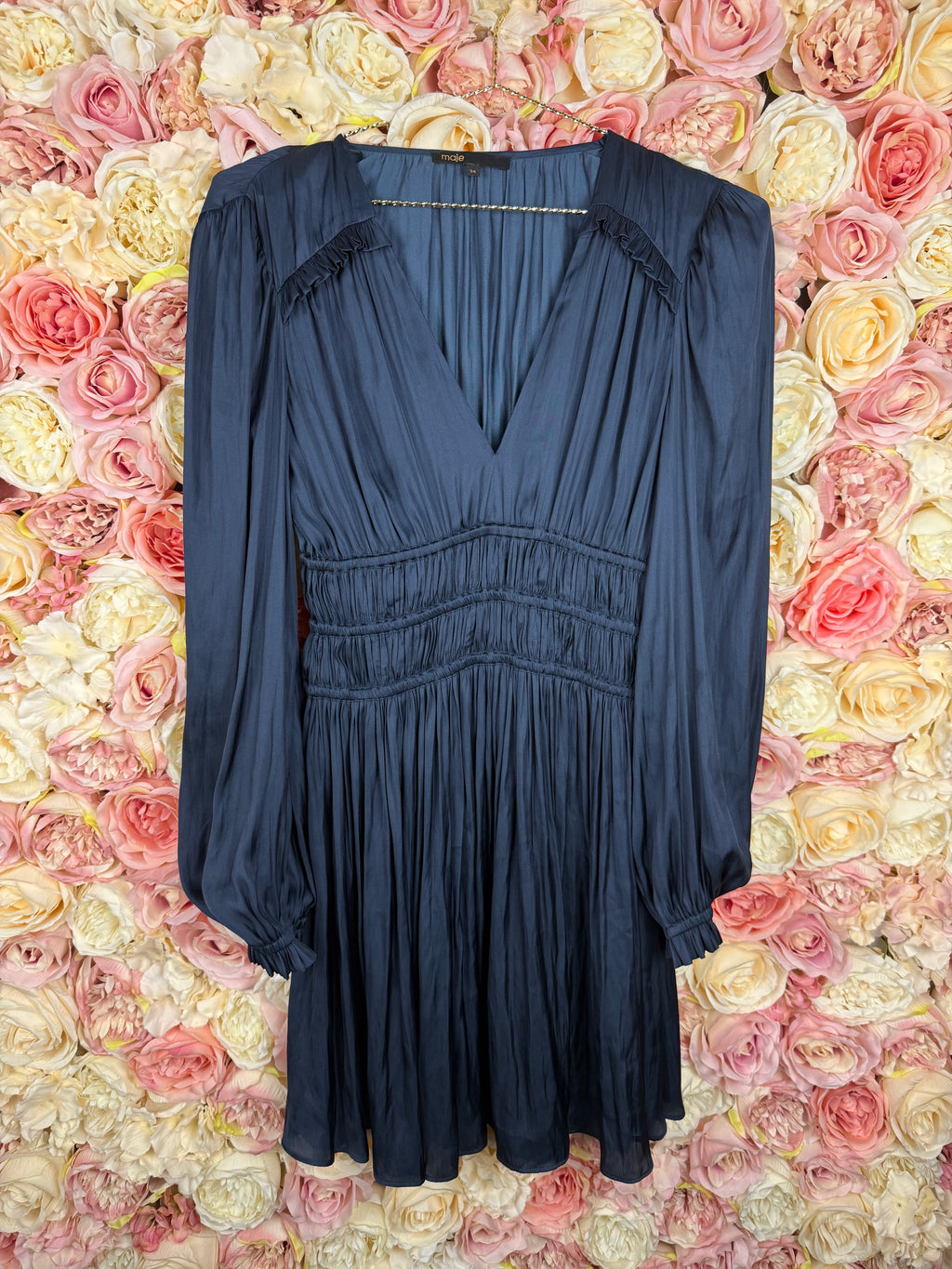 Maje Dress Dark Blue Sz. 32 DE (34 FR)