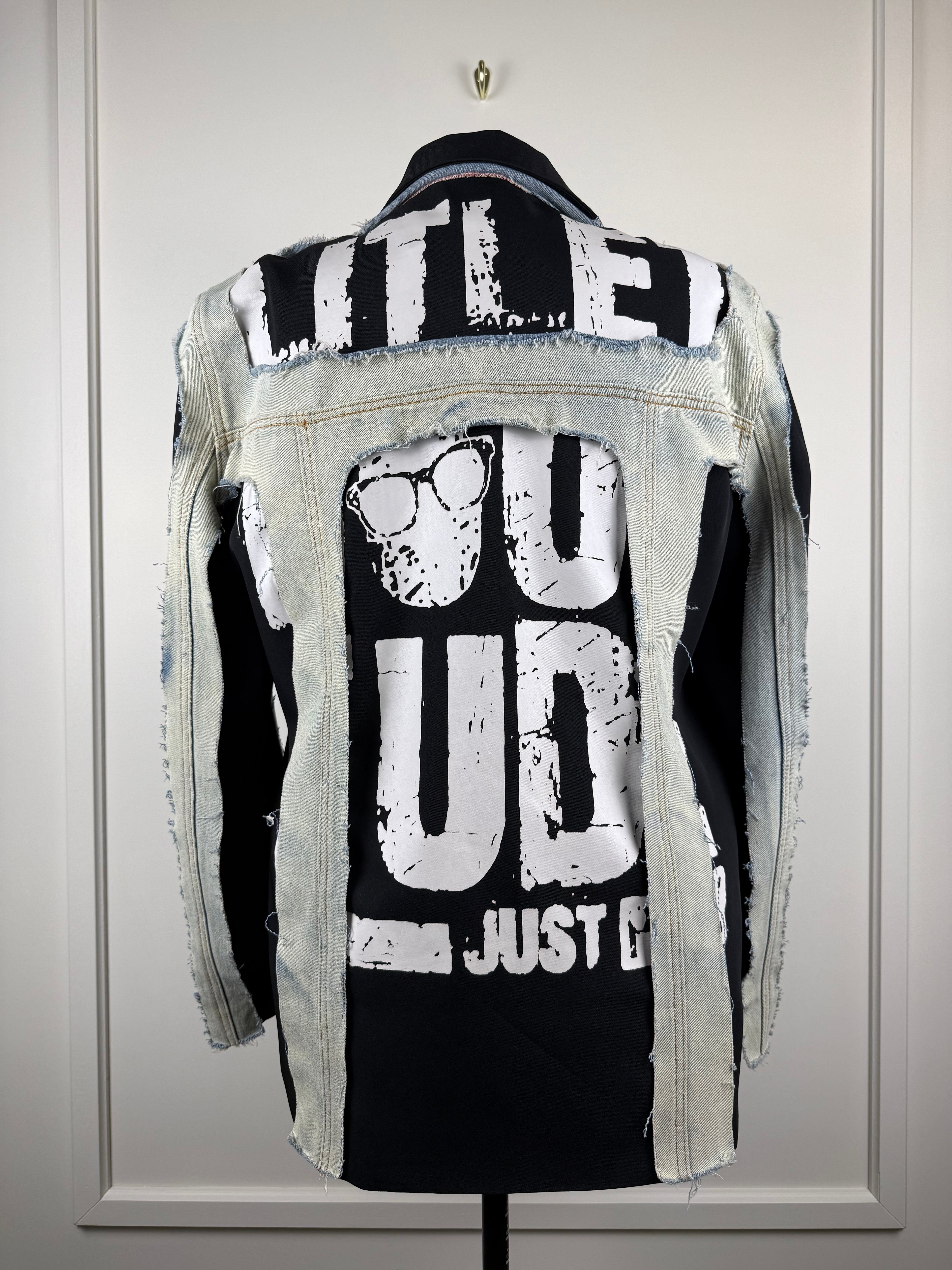 Le Nic & McCoy Jacket Black Jeans Sz. M