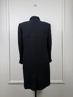 Chanel Tweed Coat – Black – Size 42 DE (44 FR)