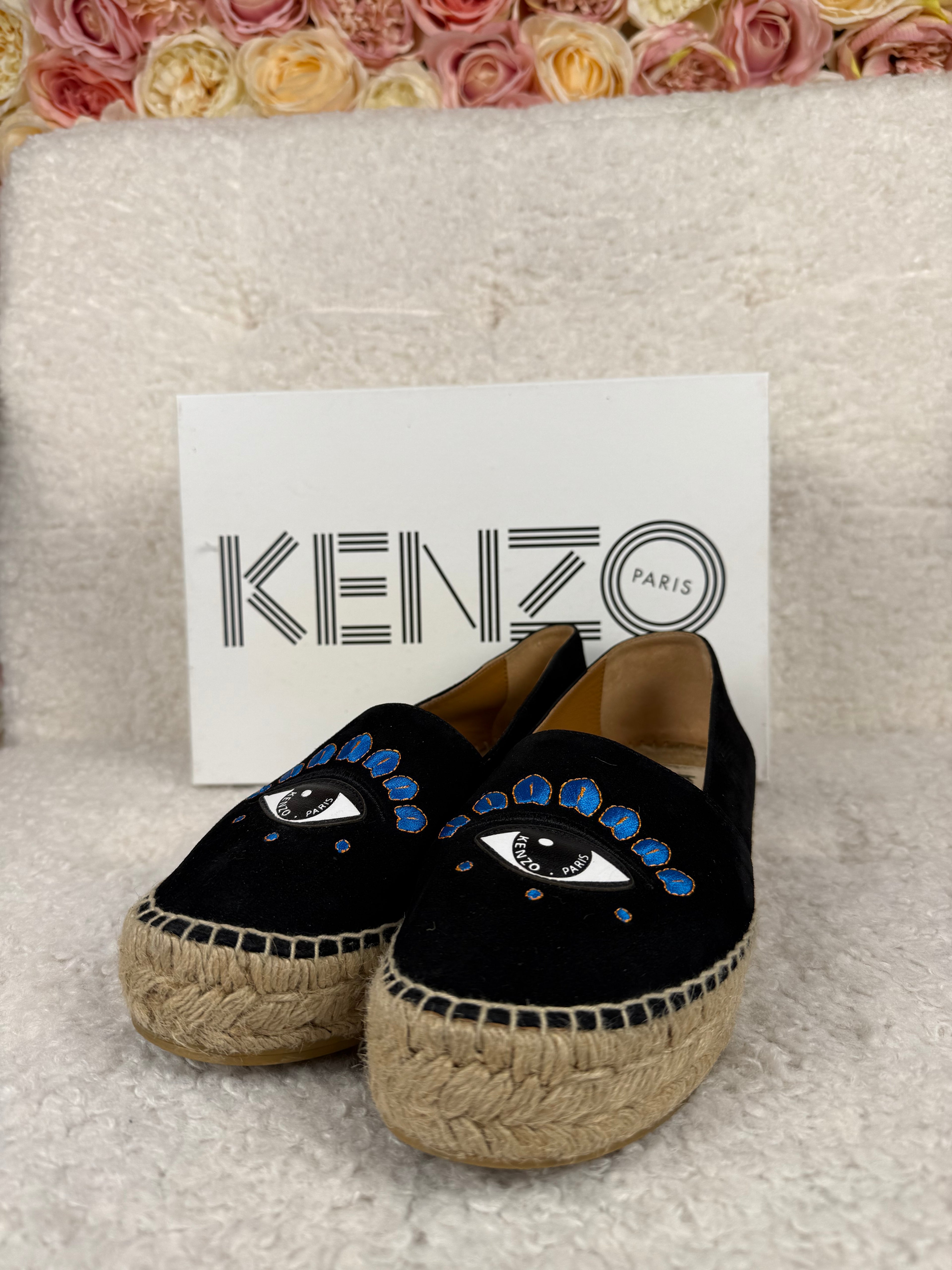 Kenzo Espadrilles Black Multi Sz. 38 EU