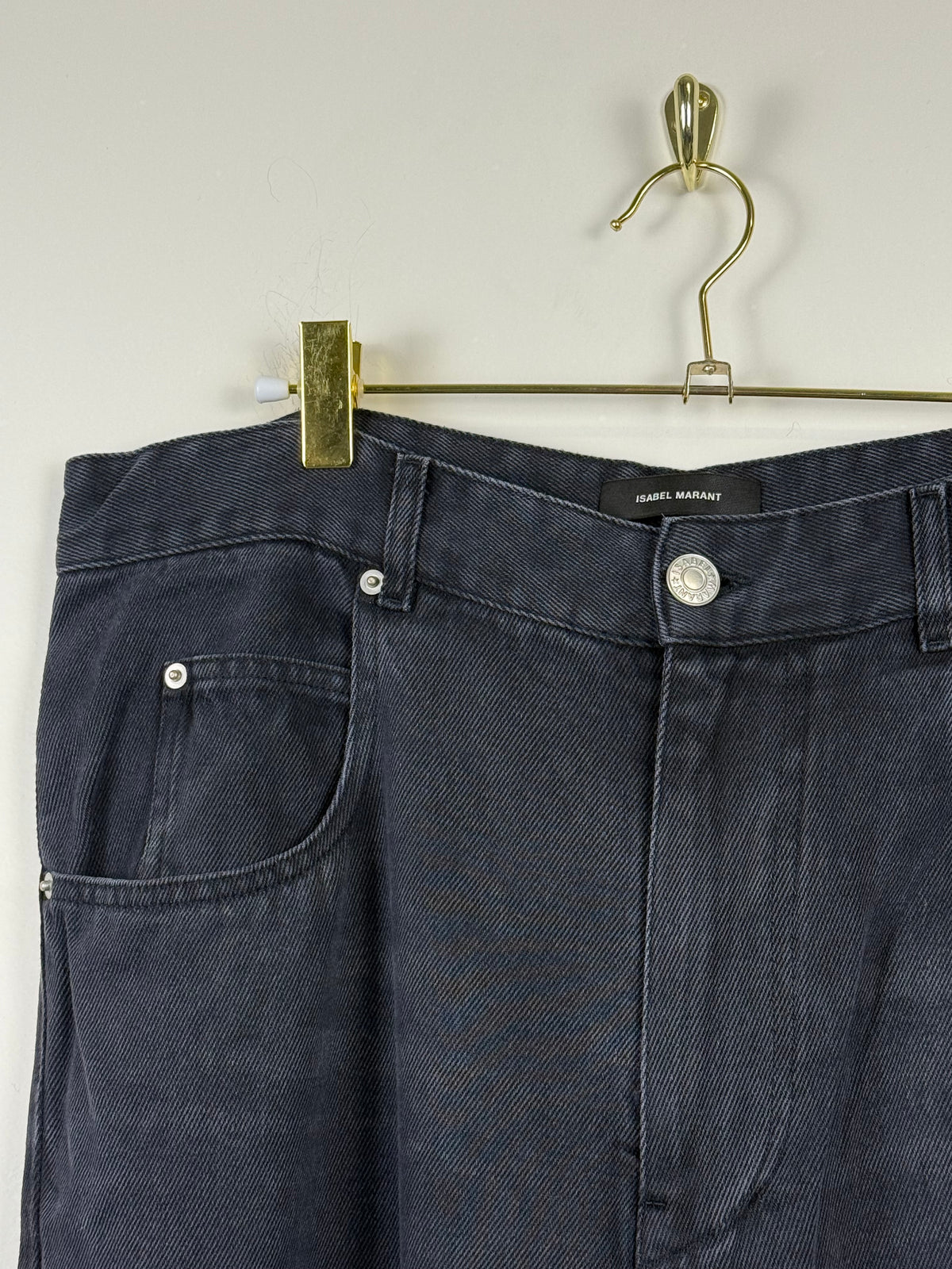 Isabel Marant Jeans mit weitem Bein – Grau – Gr. 38 DE (40 FR)