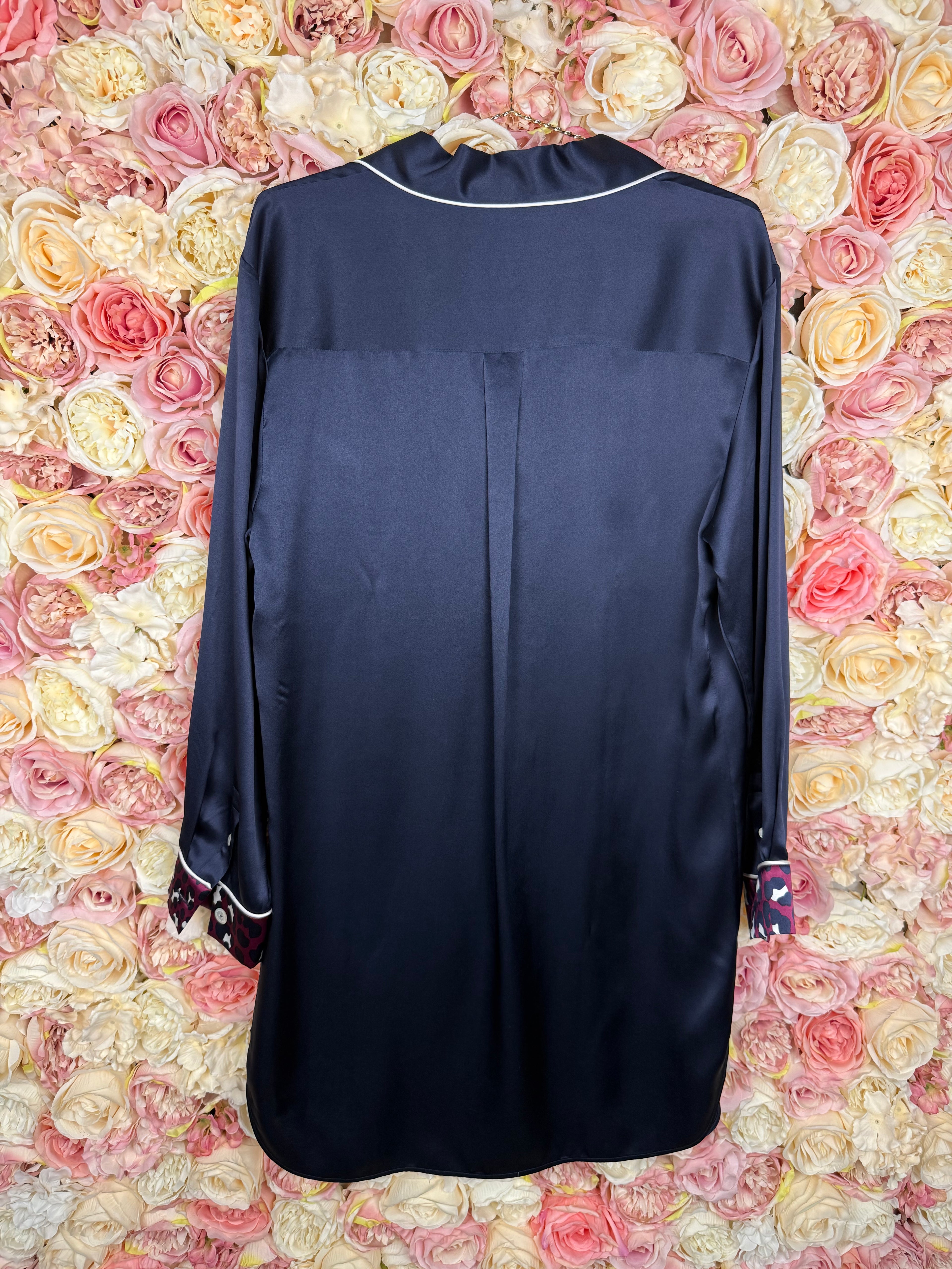 Olivia von Halle Long Silk Blouse