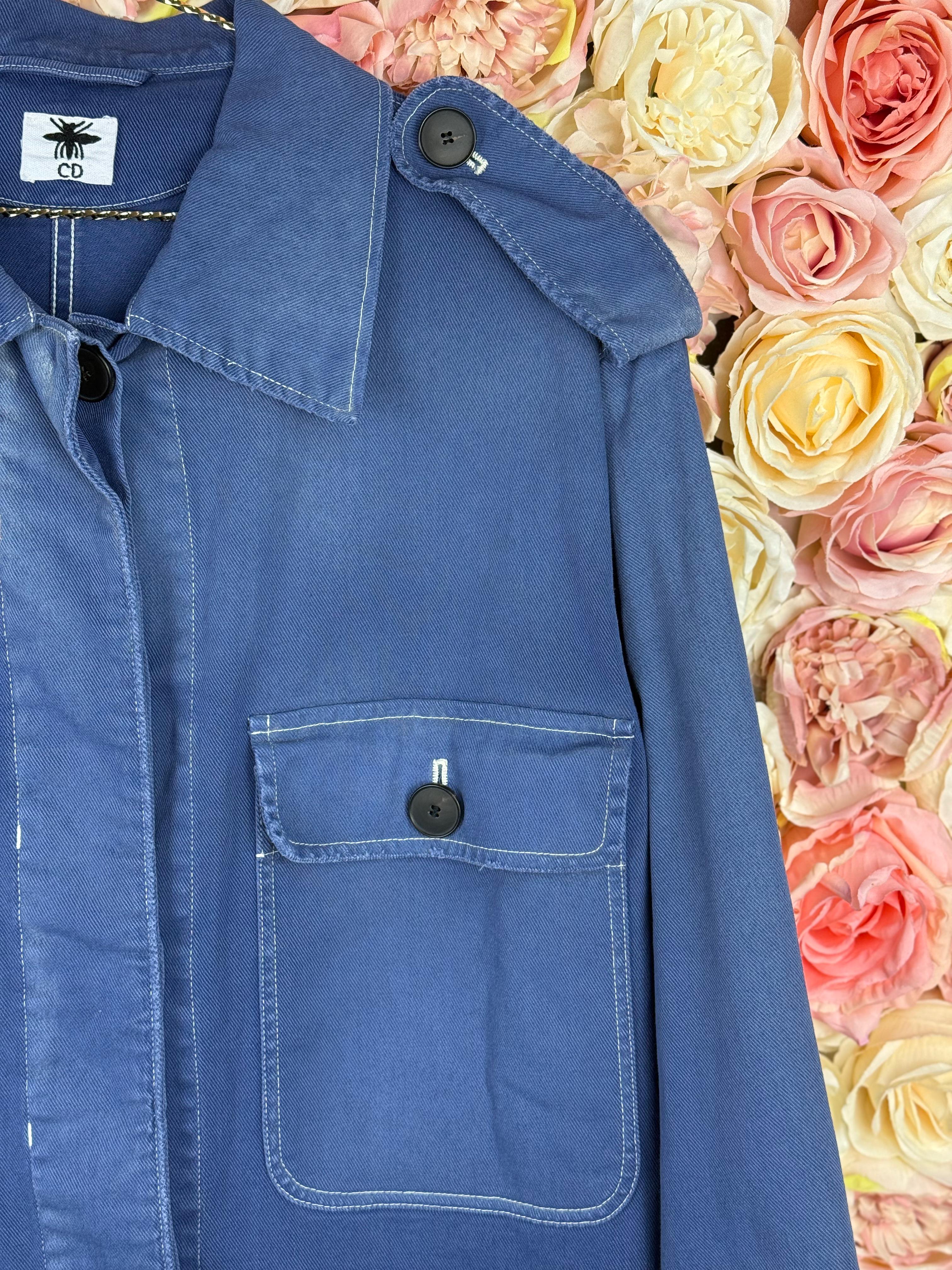 Christian Dior Jacket Runway 17 Blue Sz. 42 DE (44 FR)