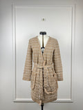 Bruno Manetti Jäcklein mit Bindegürtel – Beige – Gr. 34 DE (38 IT)