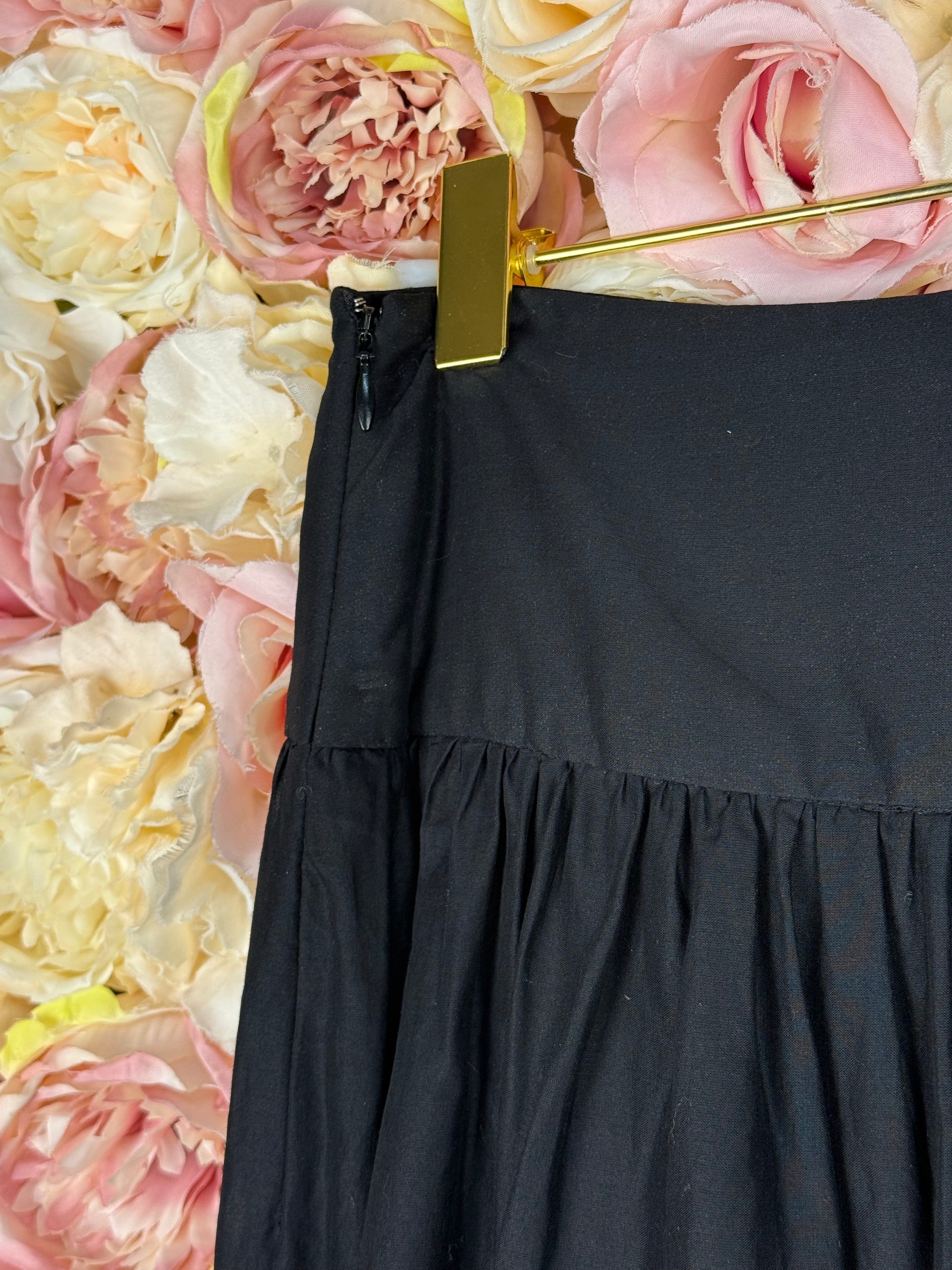 Brooks Brothers Cotton Skirt Black Sz. S
