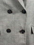 L'Essage Journal Standard Blazer 100% Ramie Grey Sz. L