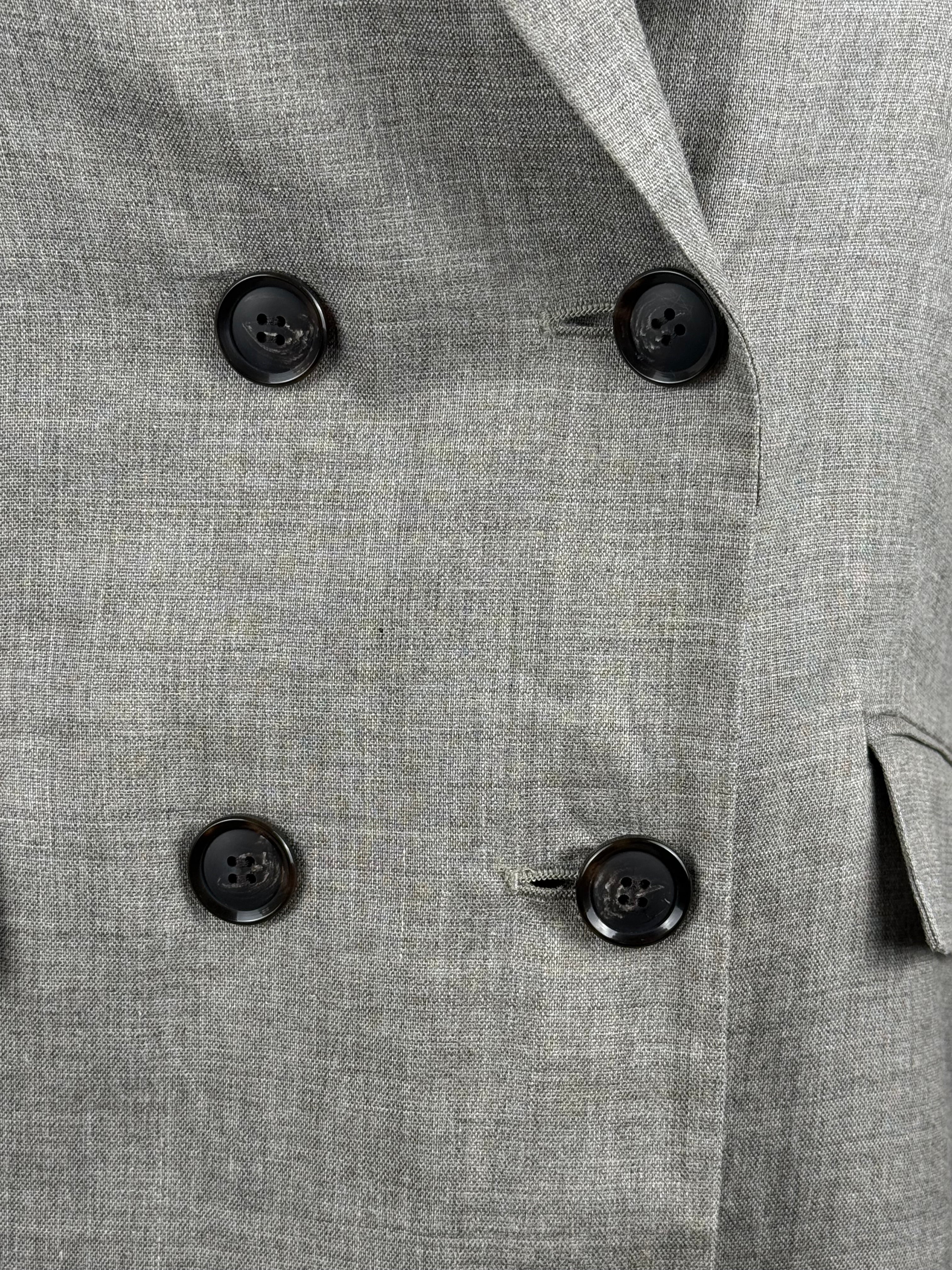 L'Essage Journal Standard Blazer 100% Ramie Grey Sz. L