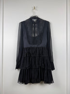 Alberta Ferretti Kleid mit Spitze – Schwarz – Gr. 36 DE (40 IT)