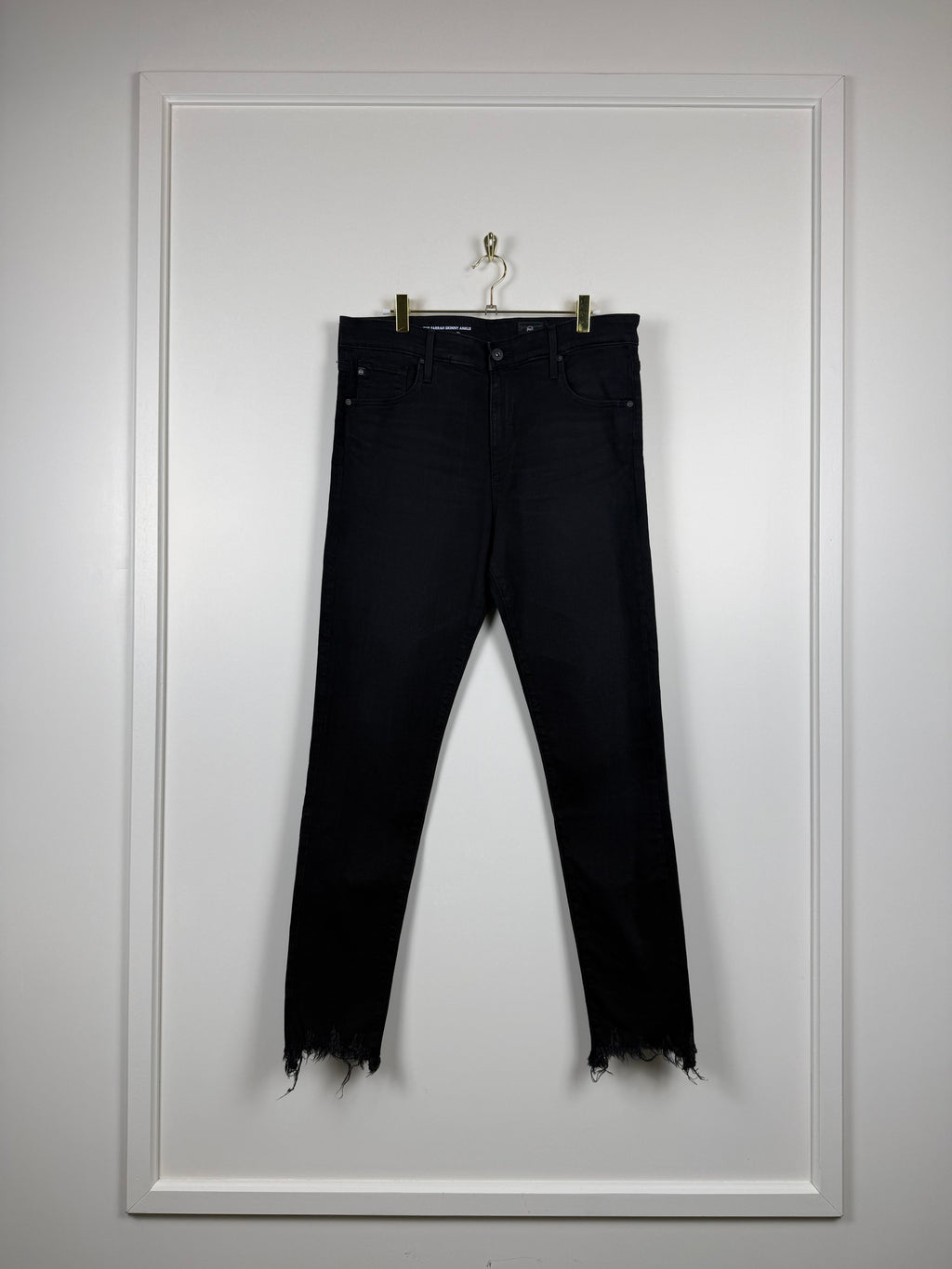 AG Adriano Goldschmied The Farrah Skinny Ankle Jeans – Dunkelgrau – Gr. 32