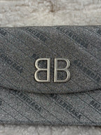 Balenciaga BB Chain Crossbody Bag Silver