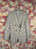 Brunello Cucinelli Linen Blazer Beige White Sz. 40 DE (44 IT)