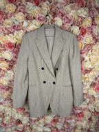 Brunello Cucinelli Linen Blazer Beige White Sz. 40 DE (44 IT)