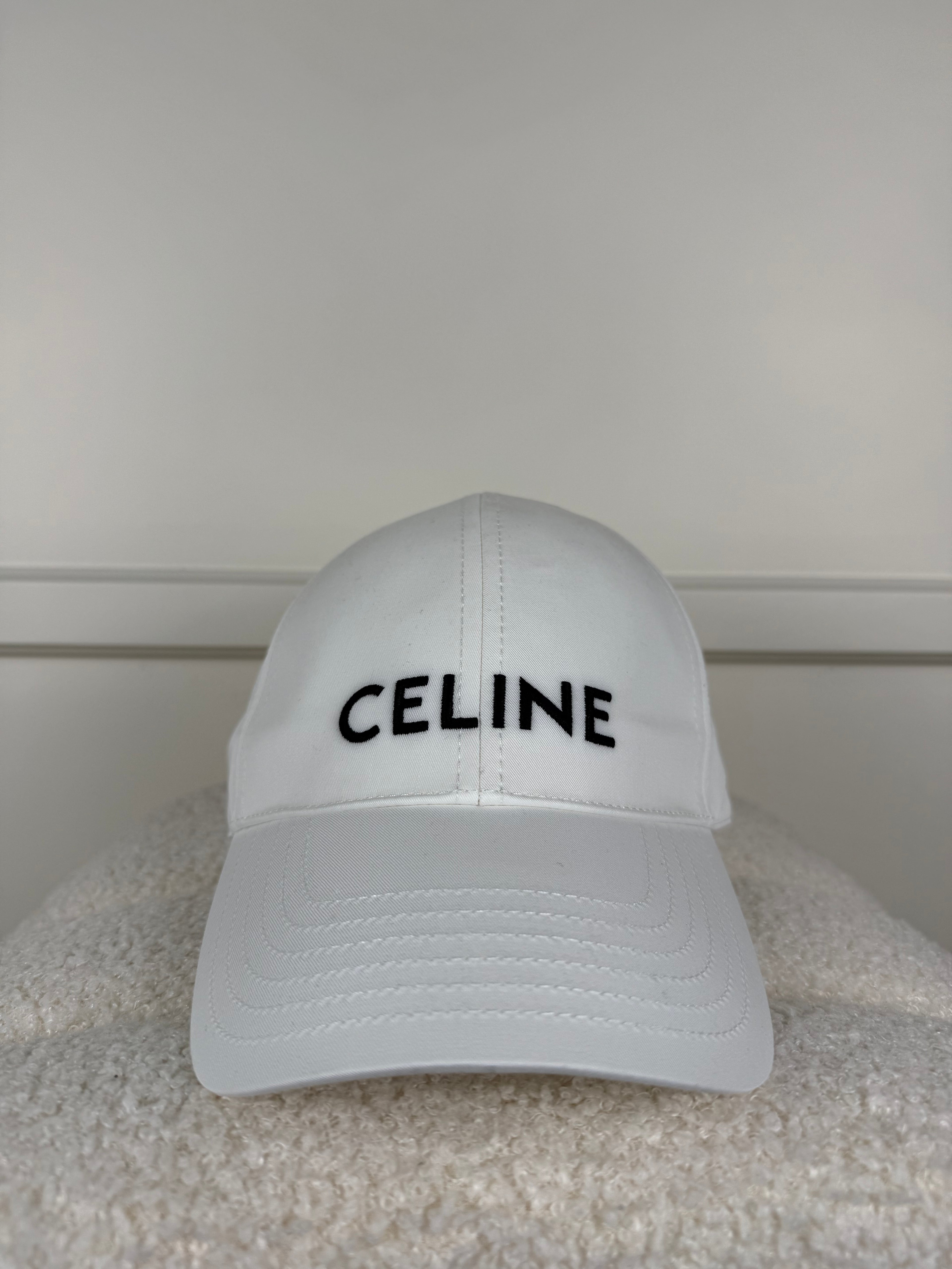 Celine Logo Cap – Weiss – Gr. M