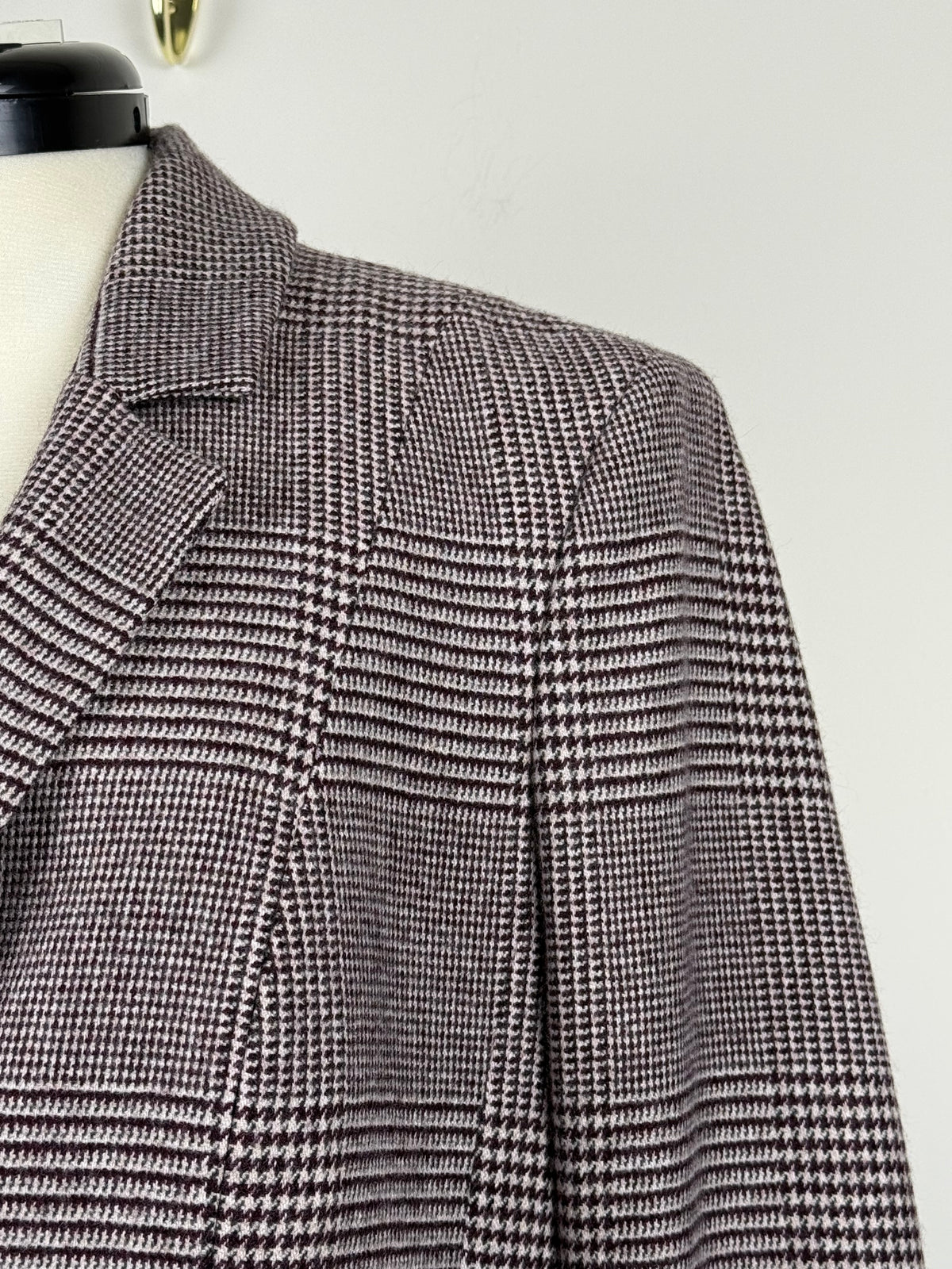 Barbara Lohmann Cashmere Blazer Bordeaux Multi Sz. 40 DE