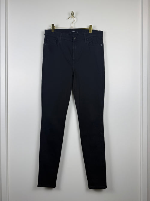 7 for all Mankind "High Waist Skinny" Jeans Black Sz. 32