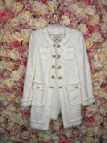 Maison Common Blazer White Tweed Sz. 36 DE
