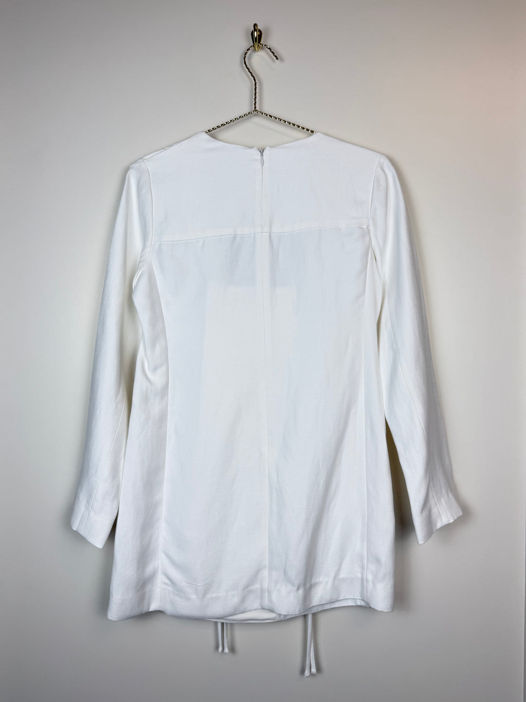 Alexis Lace-Up Tunic Dress White Sz. XS