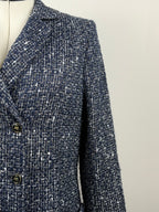 Etro Tweed Coat – Blue – Size 40 DE (44 IT)
