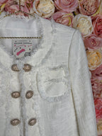 Maison Common Blazer White Tweed Sz. 36 DE