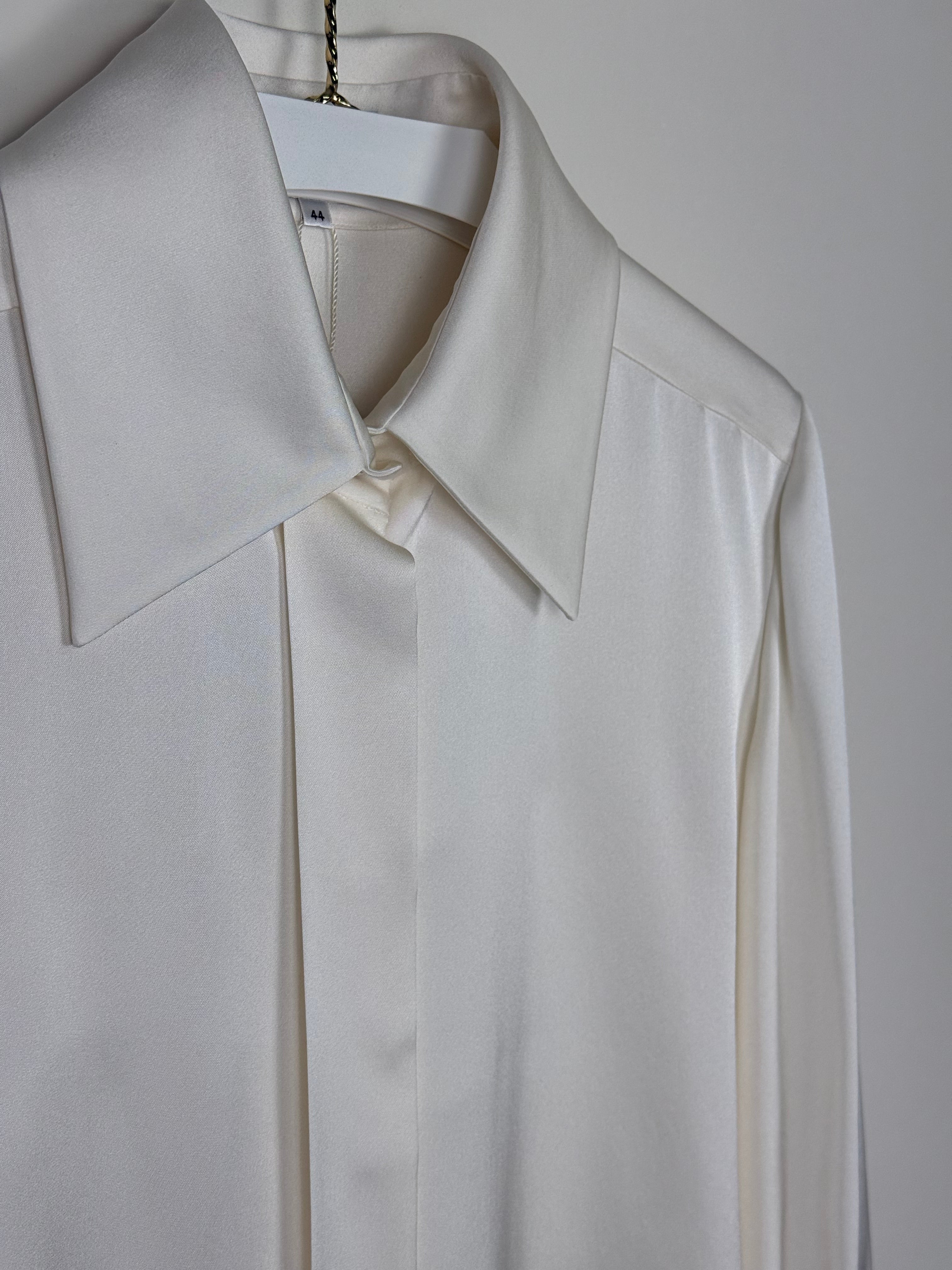Chanel Silk Blouse Cream Sz. 42 DE (44 FR)