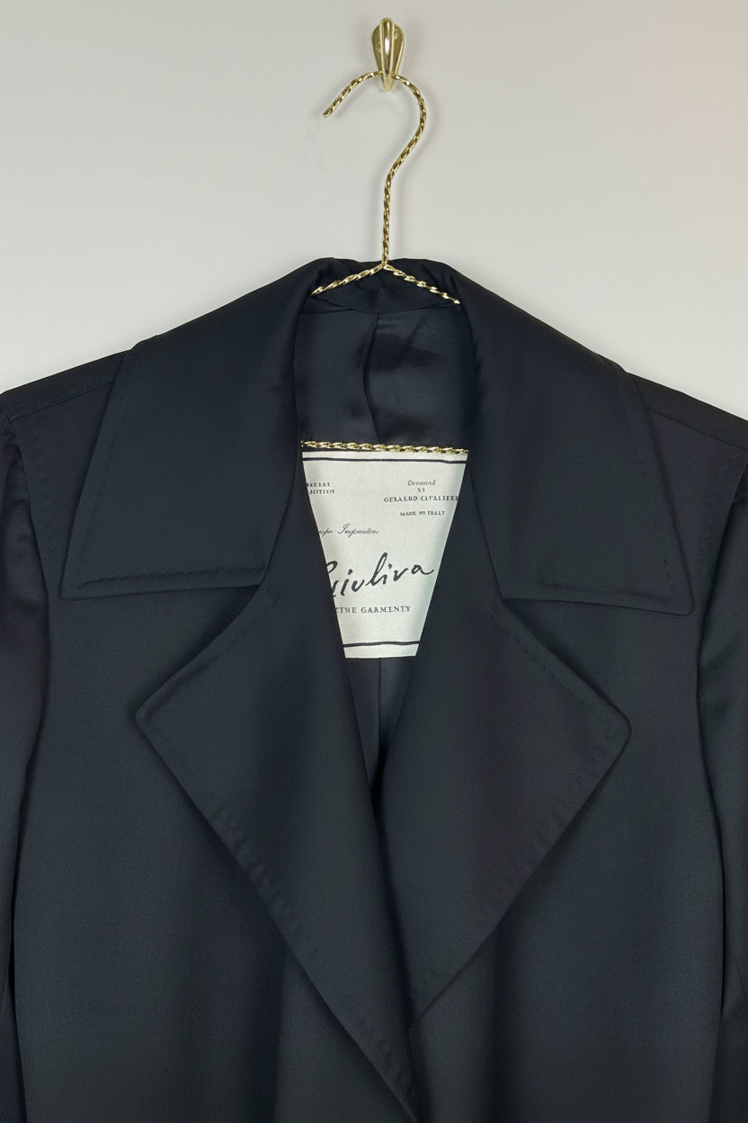 Giuliva Heritage Thin Coat Black Sz. 38 DE (42 IT)