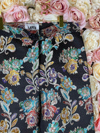 LEEU Pants Black Multi Sz. M