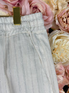 Twinset striped Pants White Silver Sz. 40 DE (44 IT)
