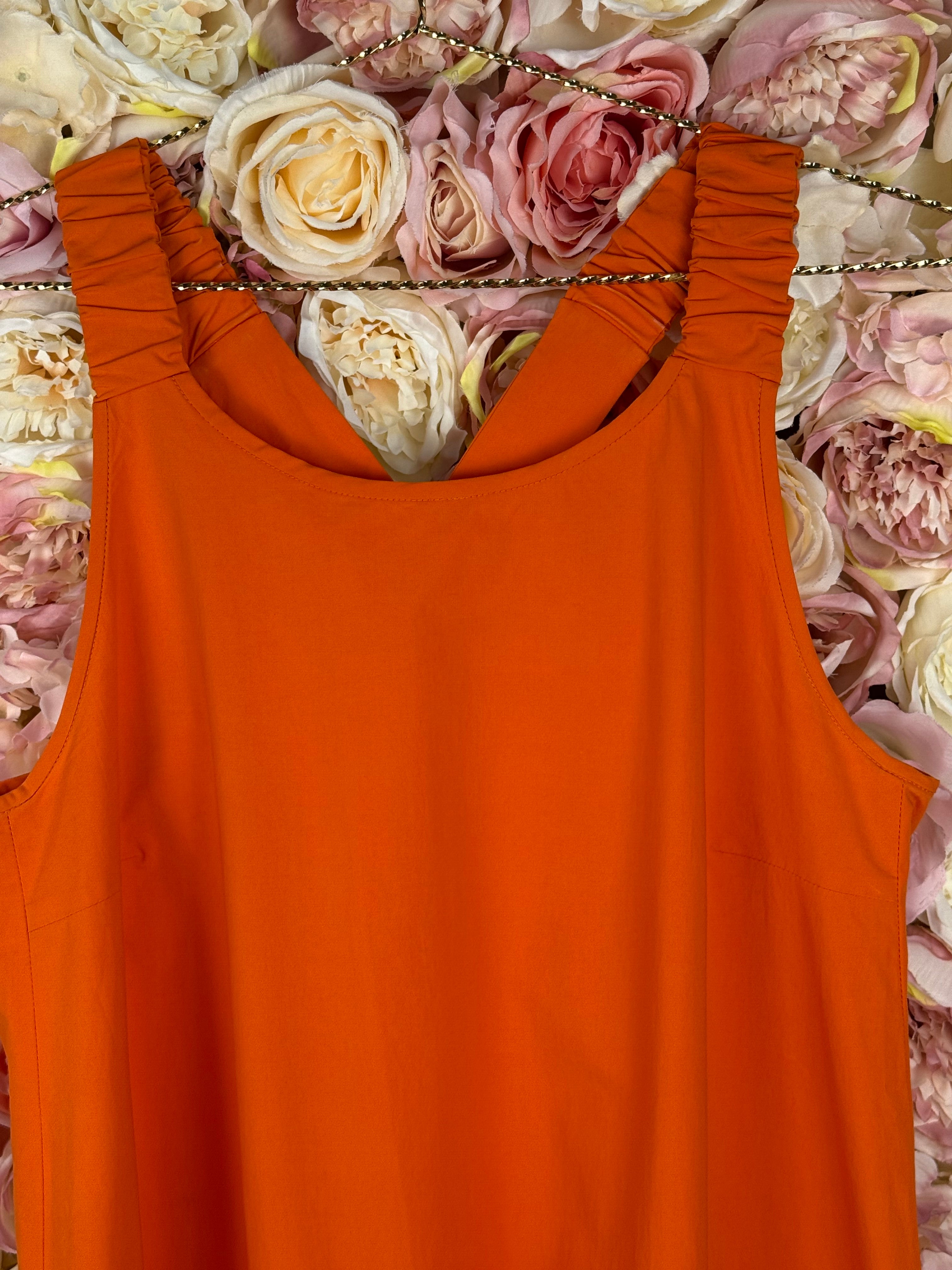 'S Max Mara Dress Orange Sz. Estm. M/L