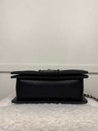 Chanel Lambskin Braided Woven Small Boy Bag Black