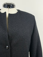 Chanel 21C Tweed Mantel – Schwarz – Gr. 42 DE (44 FR)