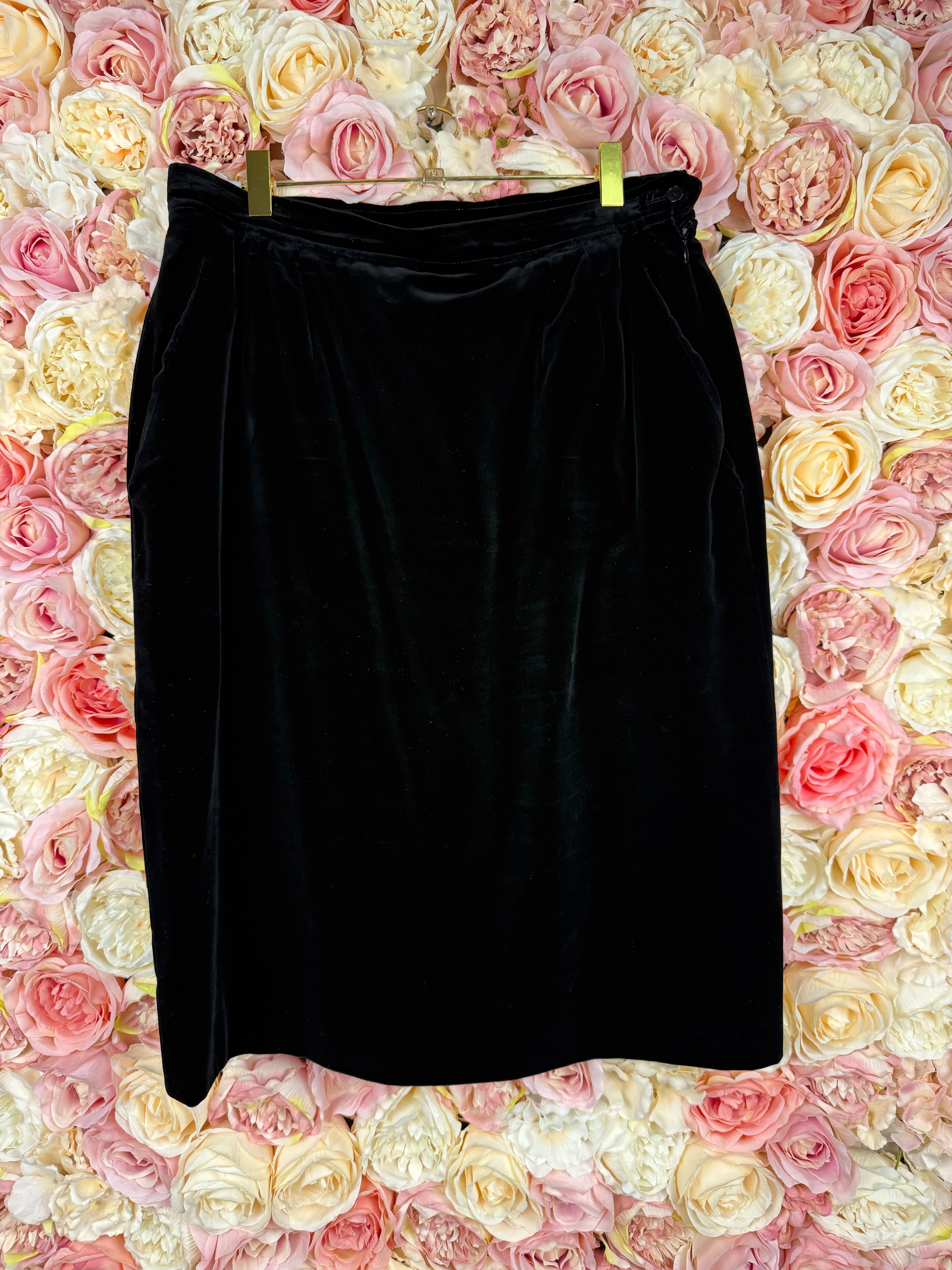 Yves Saint Laurent Velvet Skirt