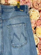 Mother Jeans "The Ditcher Royal Sneak" Light Blue Sz. 29