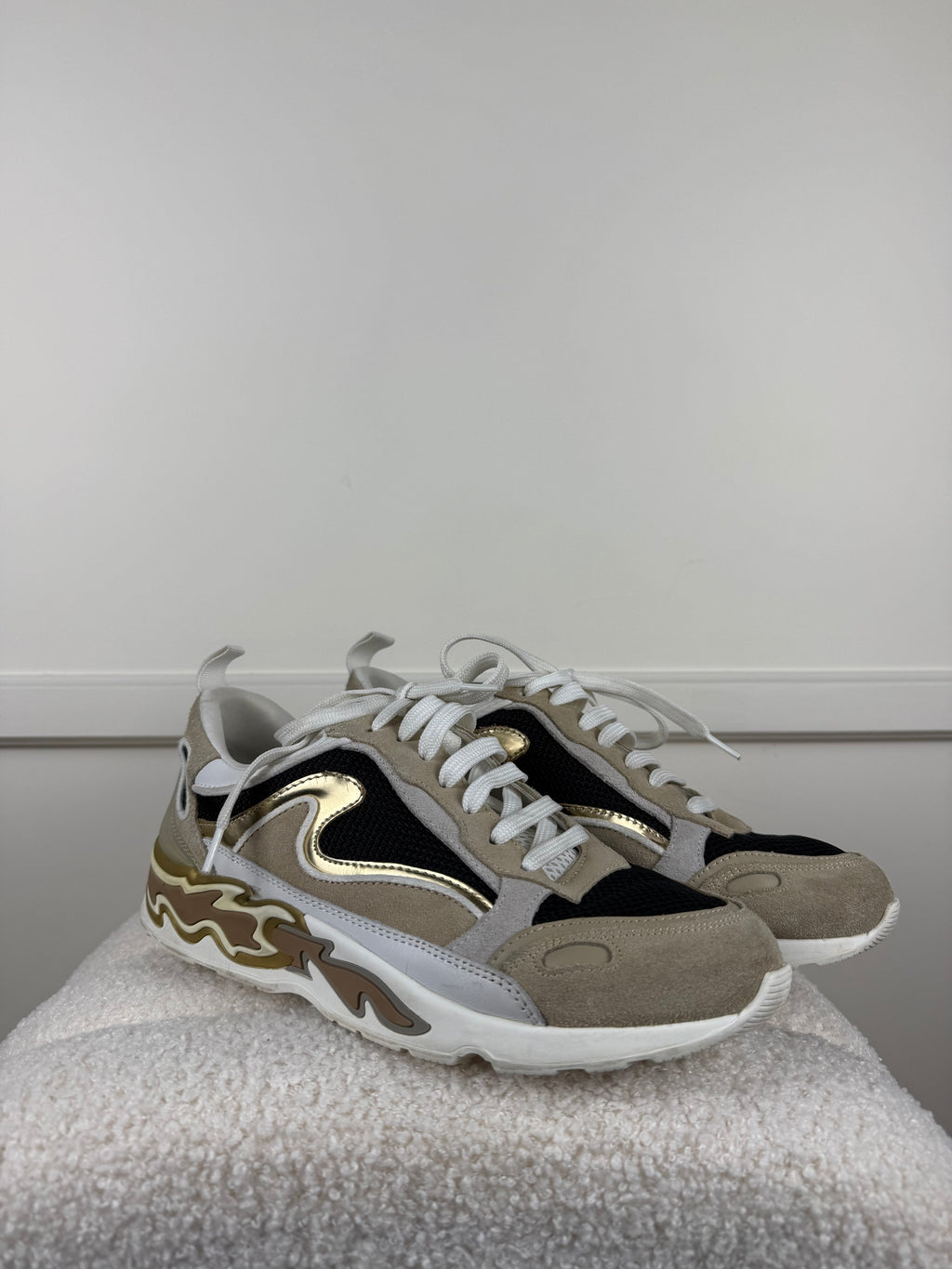 Sandro Sneakers – Beige Multi – Gr. 38 DE