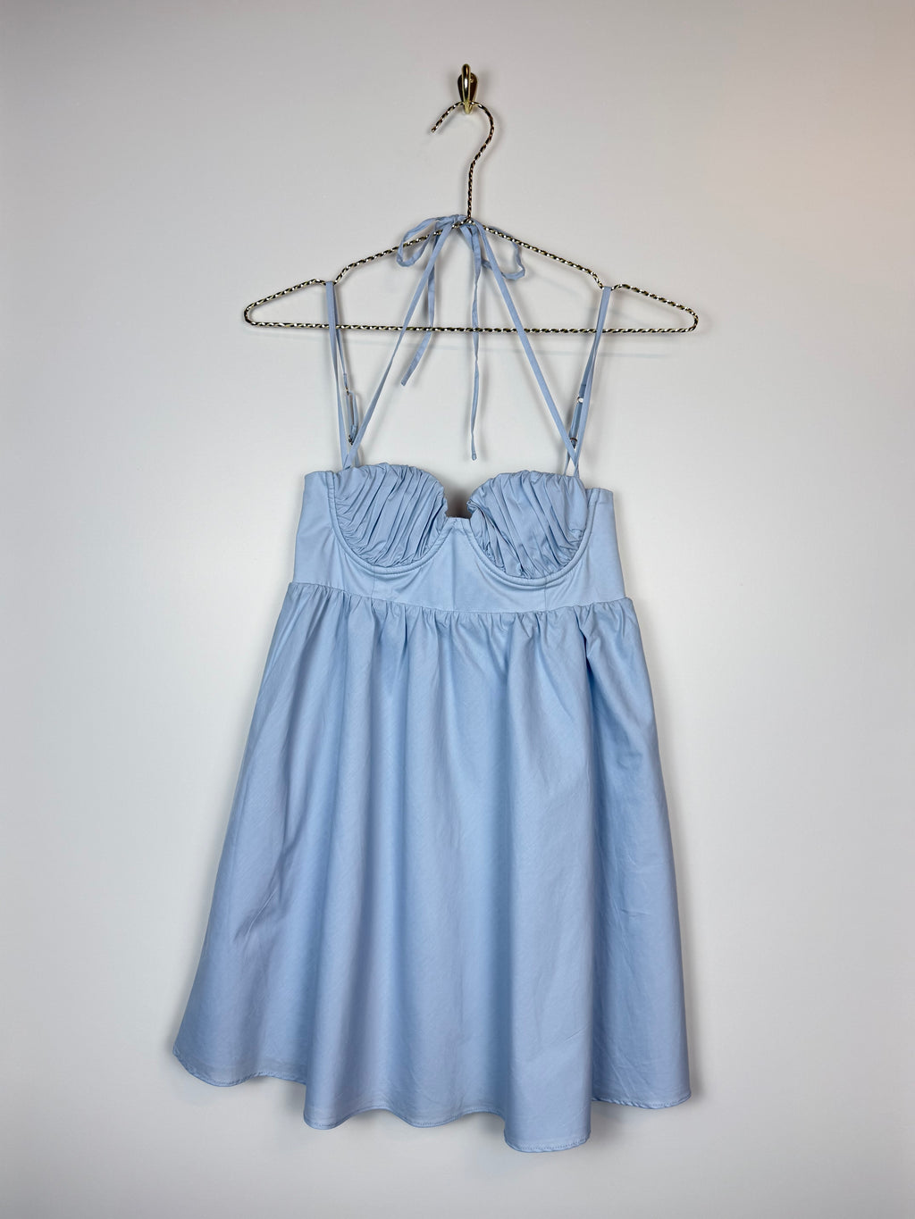 Oh Polly Mini Dress Light Blue Sz. 34 DE